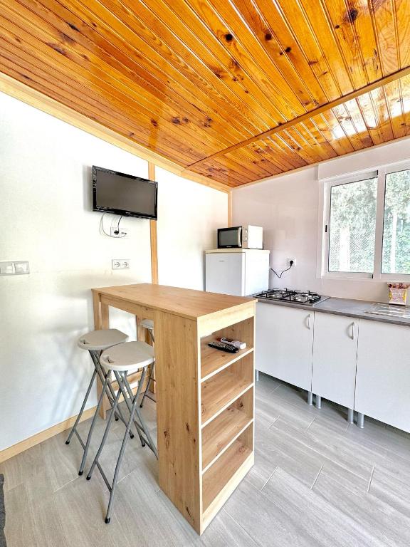 Kuchyň nebo kuchyňský kout v ubytování Camping Totana Park