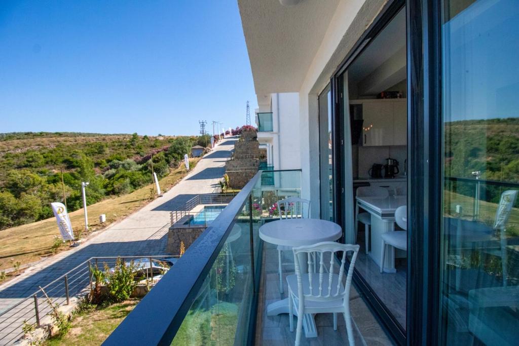 En balkon eller terrasse på Angel Houses 3