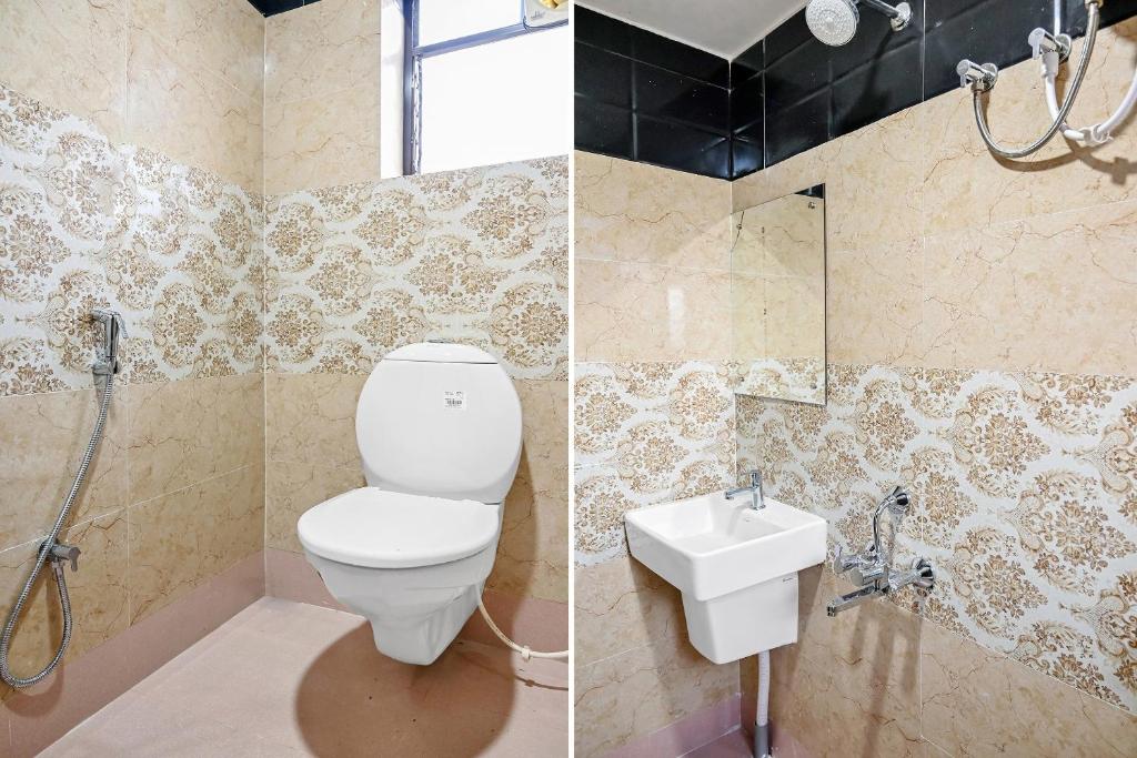 Koupelna v ubytování Hotel O Mahal