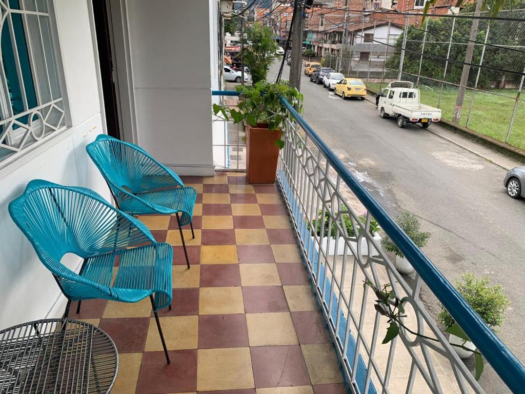 Posezení v ubytování Lucca Hostel Medellín