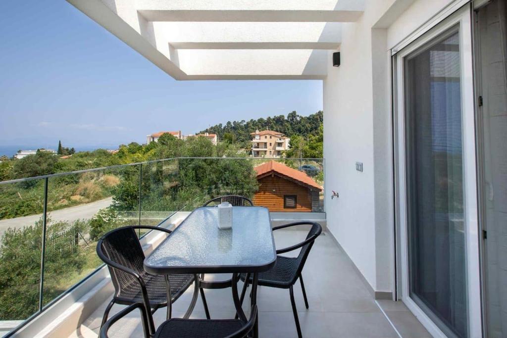 Balkón nebo terasa v ubytování Sandy house