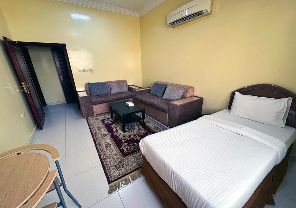 Posezení v ubytování Jawharet Al Kheir Furnished Apartments