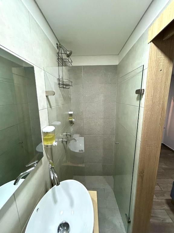 Koupelna v ubytování Hostelfc Teusaquillo