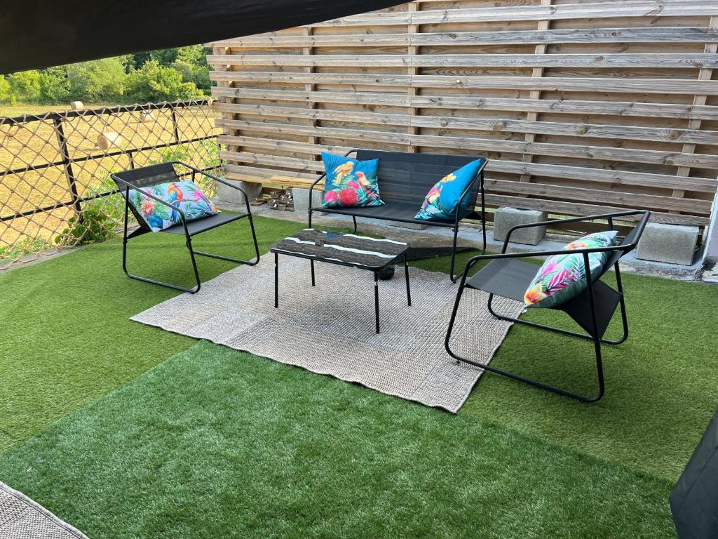 Et opholdsområde på Caribbean apartment