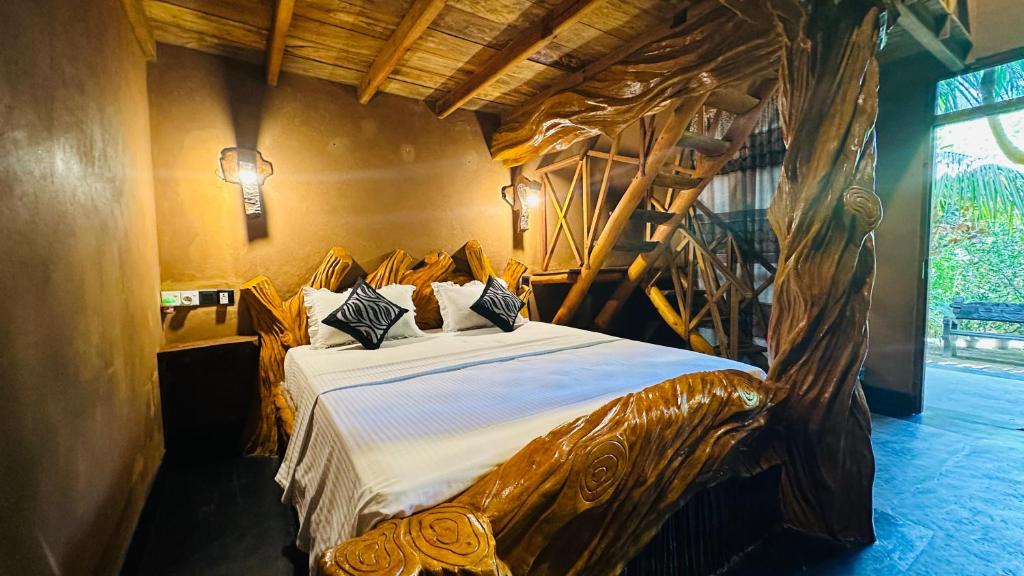Postel nebo postele na pokoji v ubytování Ama Eco Lodge