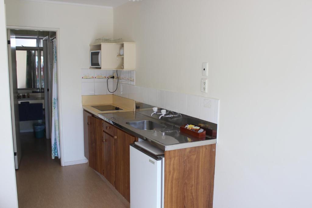 Kuchyň nebo kuchyňský kout v ubytování Malones Spa Motel