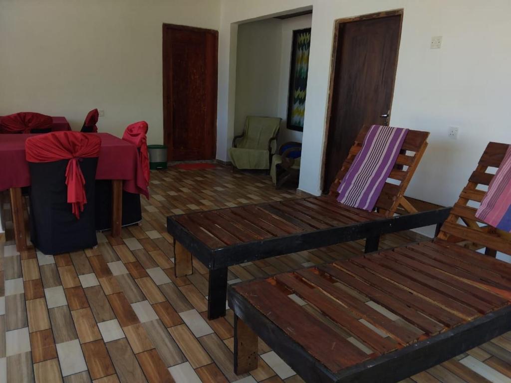 Posezení v ubytování Kiralawella Beach Inn