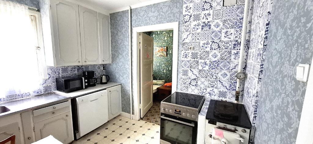 Kuchyň nebo kuchyňský kout v ubytování Hus Sjögläntan