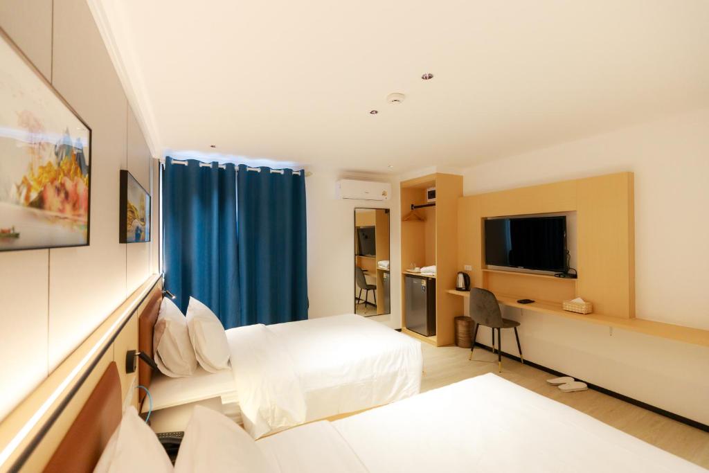 Banana Guesthouse South Pattaya - Chambre Lits Jumeaux Avec Salle De Bains Privative