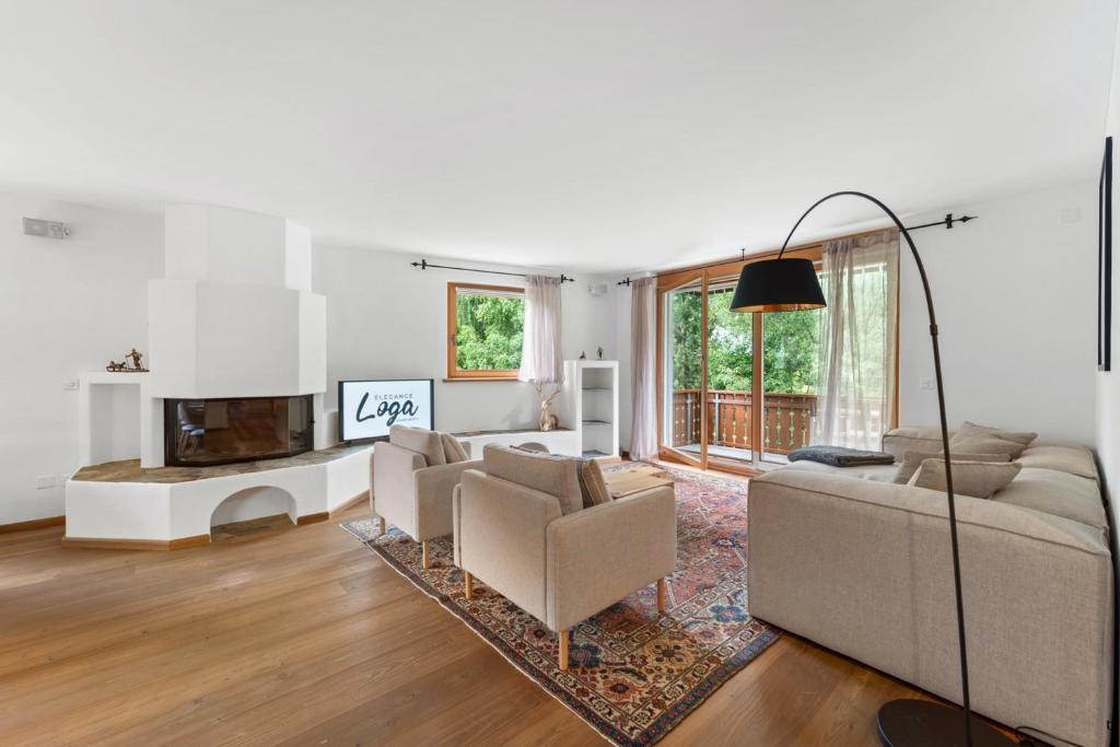 TV a/nebo společenská místnost v ubytování Stambuoch 3