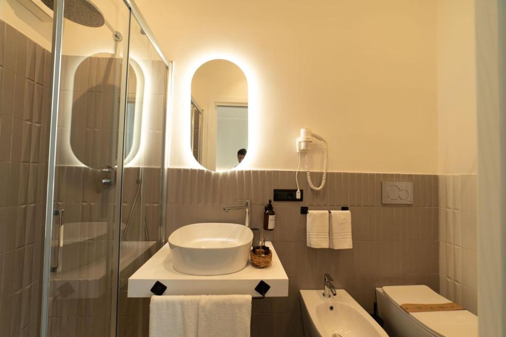 Koupelna v ubytování Archimede Vacanze B&B