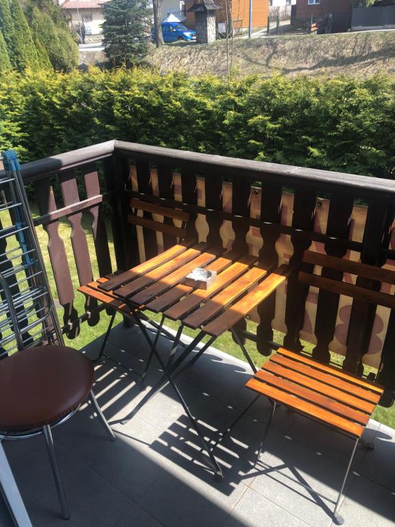 Balkón alebo terasa v ubytovaní Apartament Stroma 4