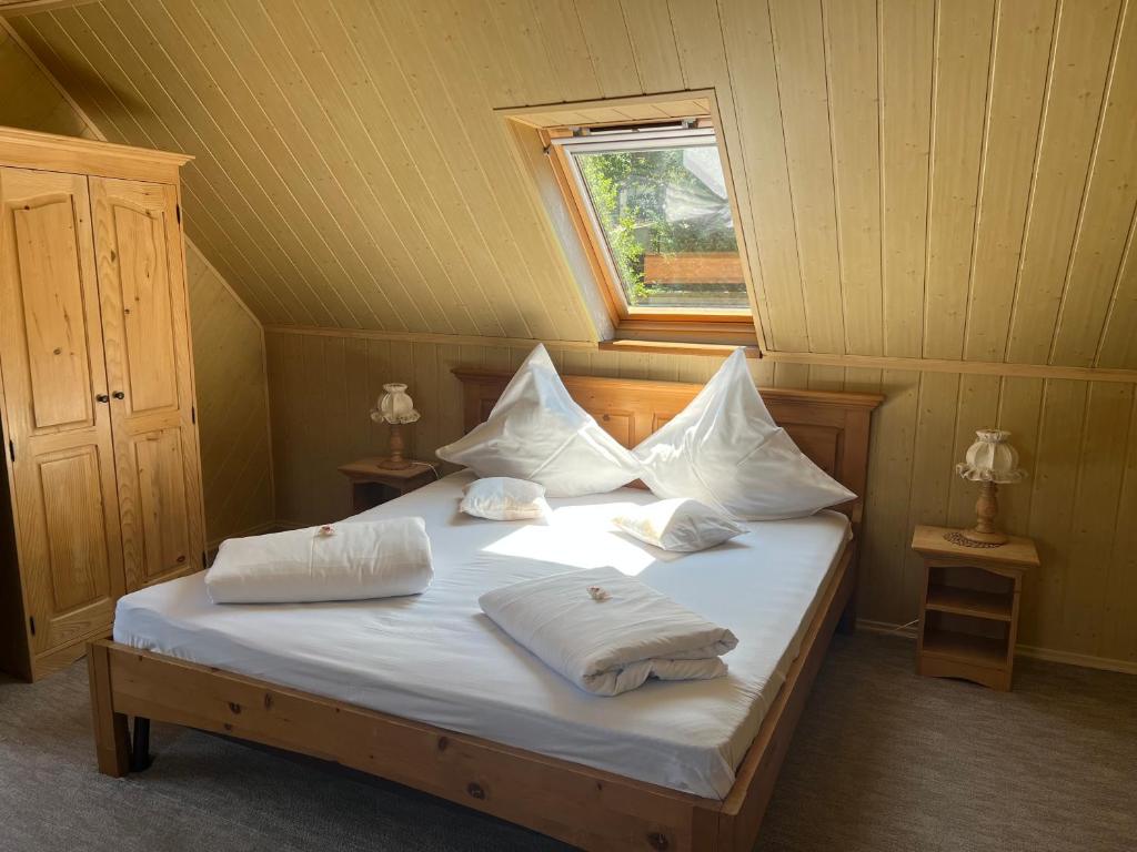 Postel nebo postele na pokoji v ubytování Casa Dan