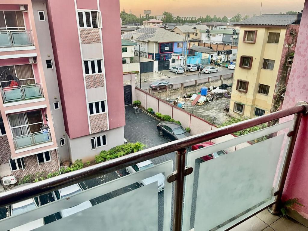 Balkón nebo terasa v ubytování Apartment cattleya