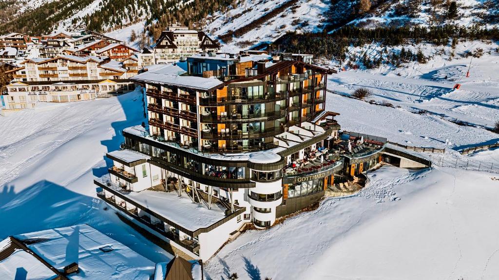 Hotel Gotthard-Zeit v zimě