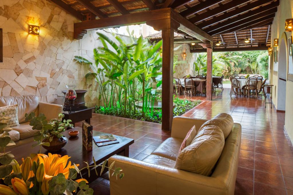 Posezení v ubytování Casa del Balam Merida