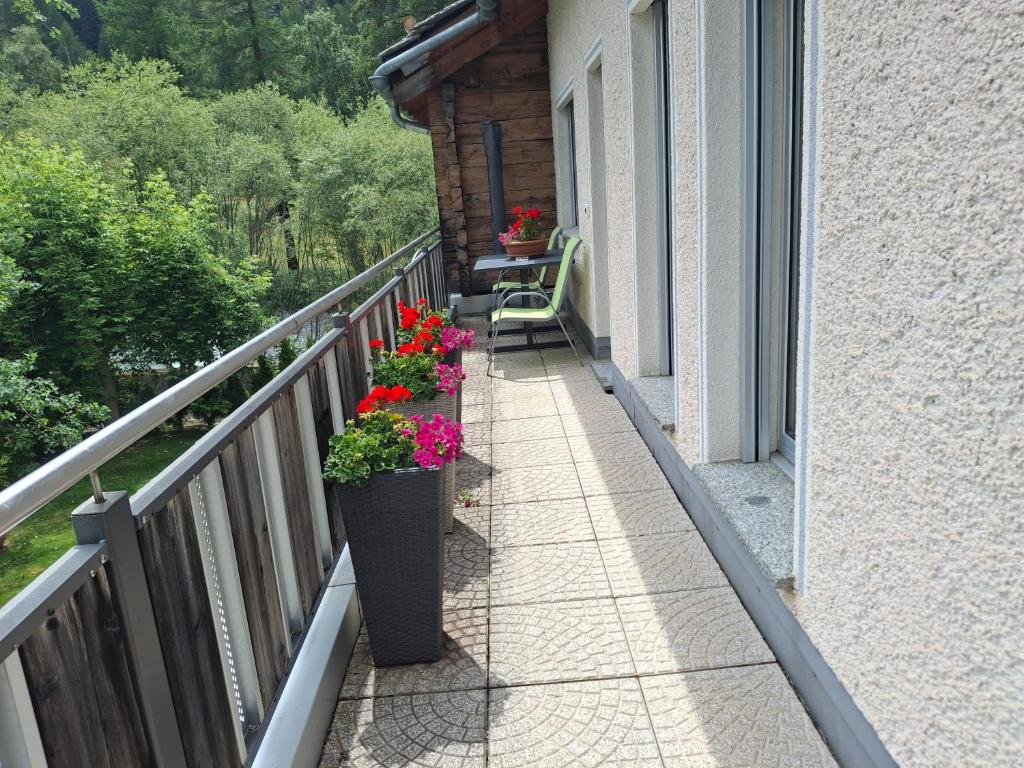 Balkón nebo terasa v ubytování Aquarell Apartments