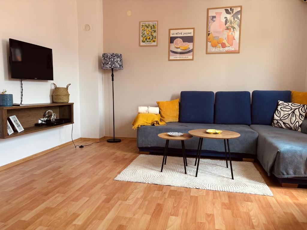 Μια τηλεόραση ή/και κέντρο ψυχαγωγίας στο Apartment Old Stone