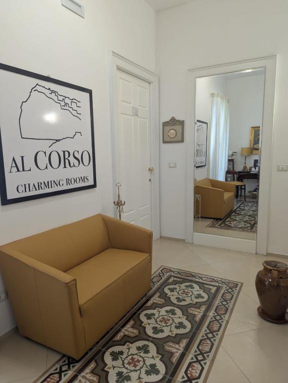 Posezení v ubytování Al Corso Charming Rooms