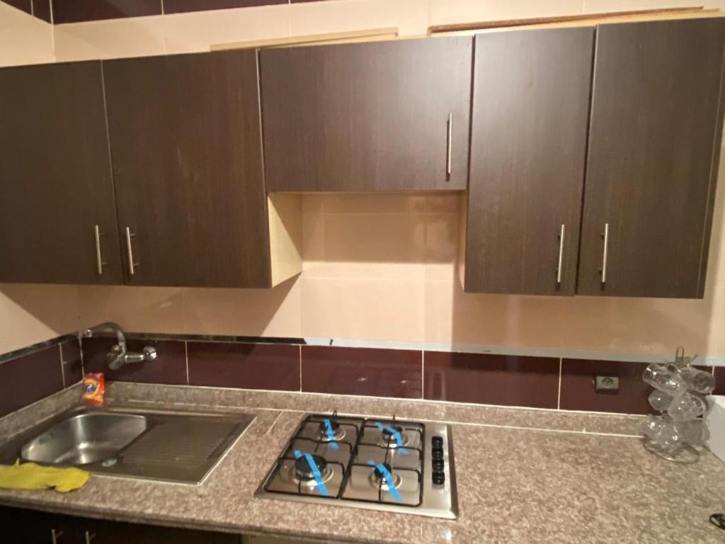 Η κουζίνα ή μικρή κουζίνα στο Appartement Yasmine à Martil