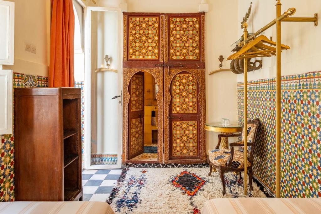Posezení v ubytování Maison Du Tresor