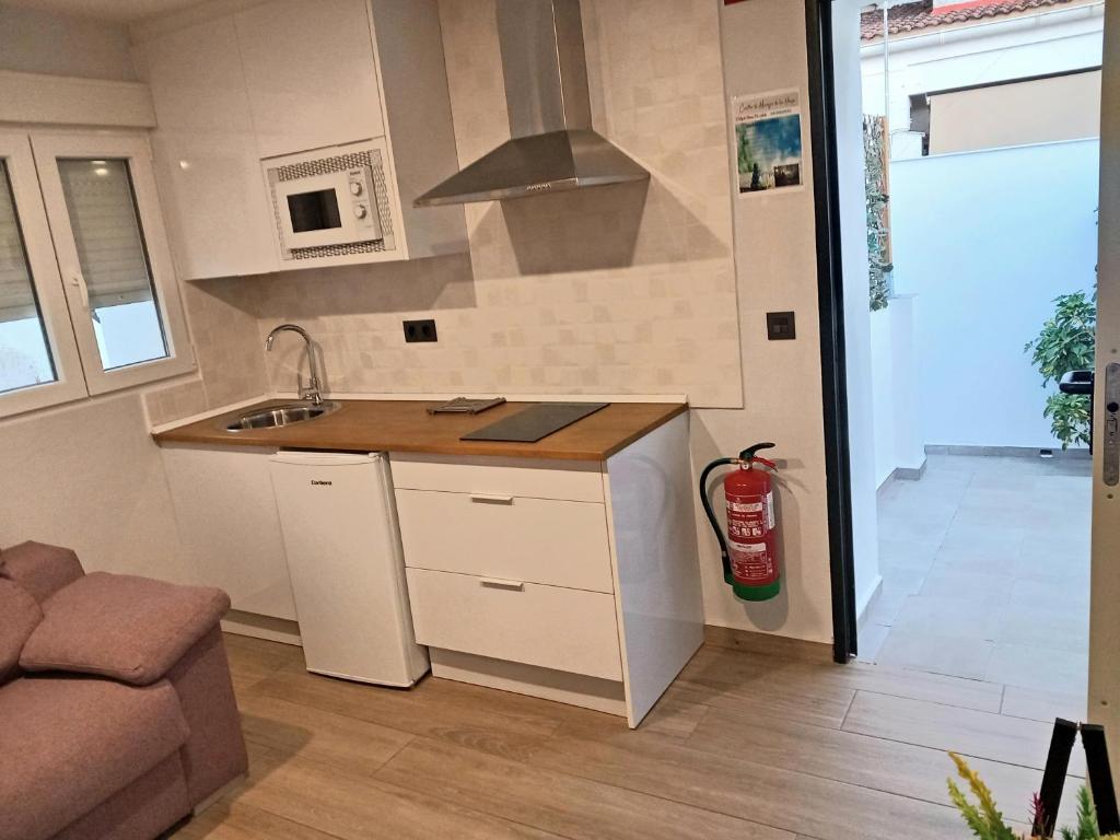 Kuchyňa alebo kuchynka v ubytovaní Apartamento De la Haya, junto al Teatro Romano