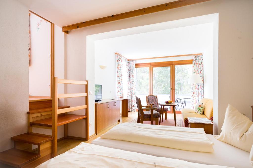 Postel nebo postele na pokoji v ubytování Waldpension Putz