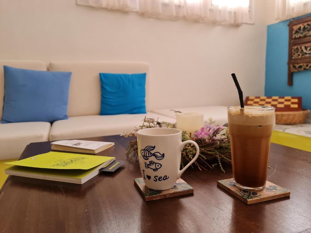 Khu vực ghế ngồi tại Villa Rodanthos
