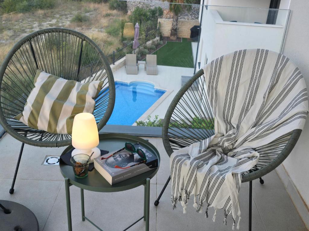Balkón alebo terasa v ubytovaní Penthouse SeaByMe with 2 Terraces
