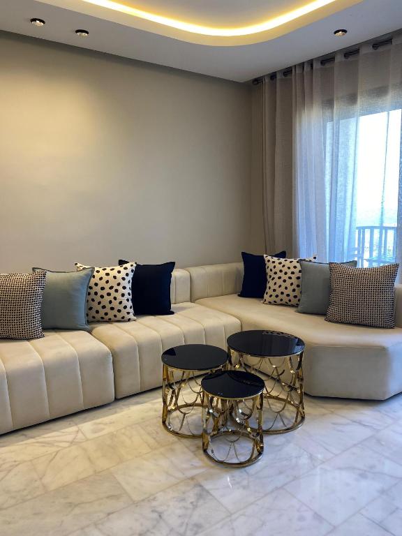 Khu vực ghế ngồi tại M'ocean Sea View Apartment by 7AV Hotels