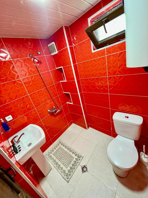 Koupelna v ubytování Guest House Keti Margiani Mestia