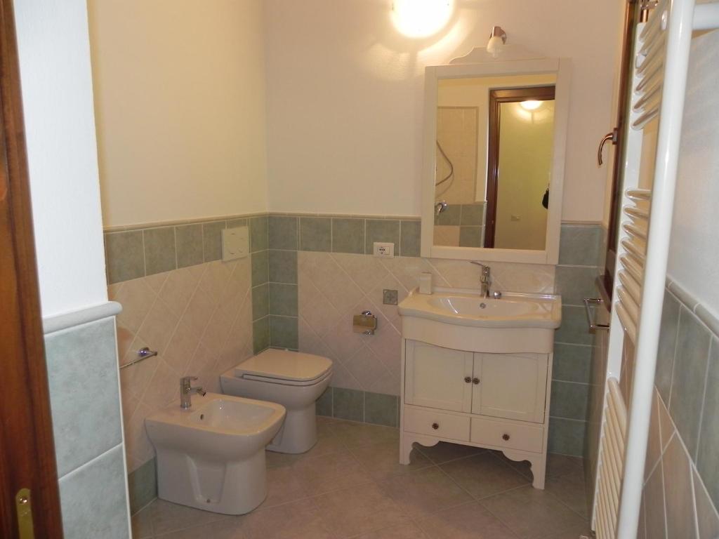 Koupelna v ubytování B&B S'Archiotta
