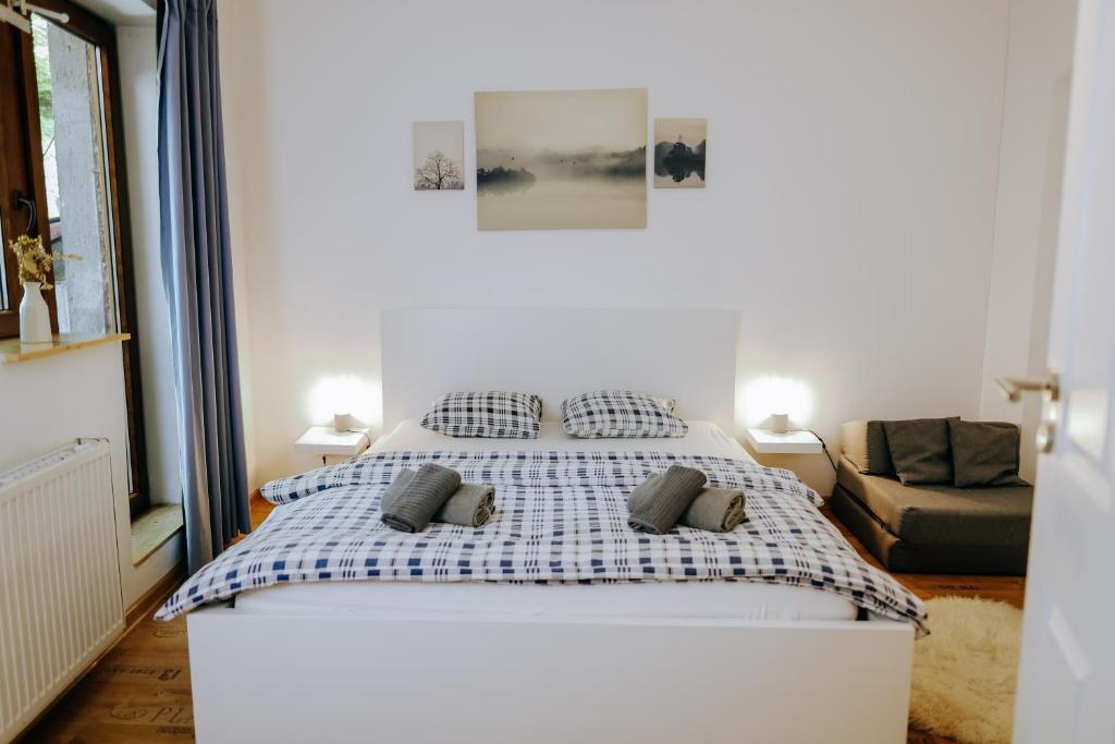 Postel nebo postele na pokoji v ubytování Casa Santini