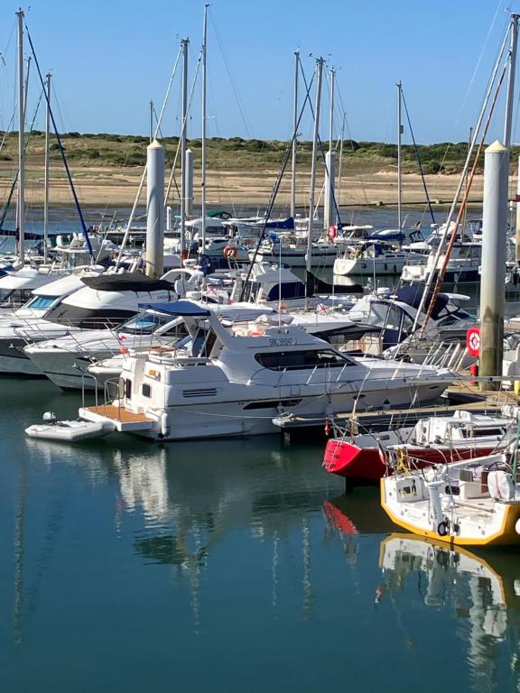 Naturlandskabet i nærheden af båden