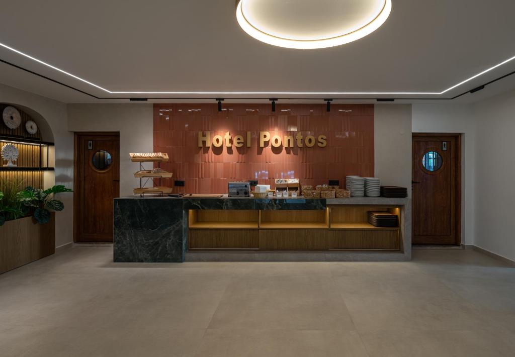 Vstupní hala nebo recepce v ubytování Hotel Pontos