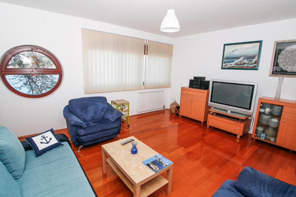 TV a/nebo společenská místnost v ubytování Apartman Lavanda