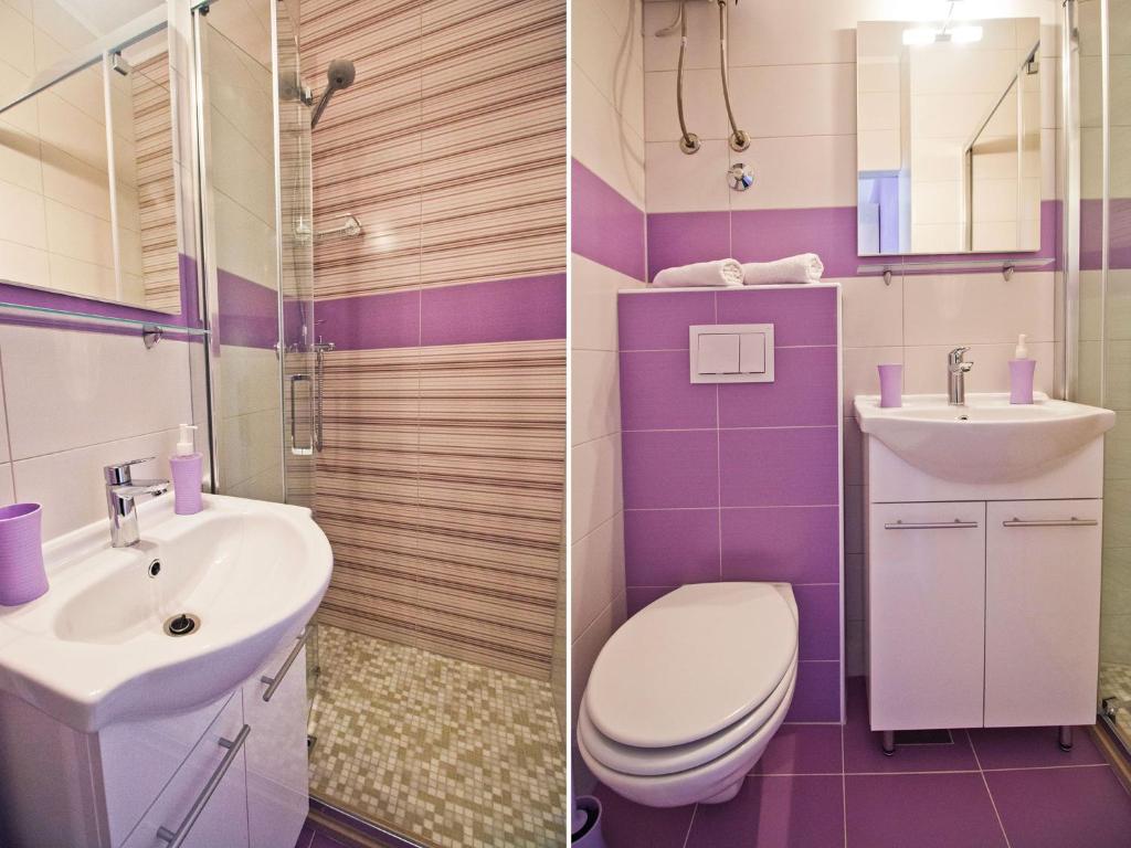 Koupelna v ubytování Bol Residence