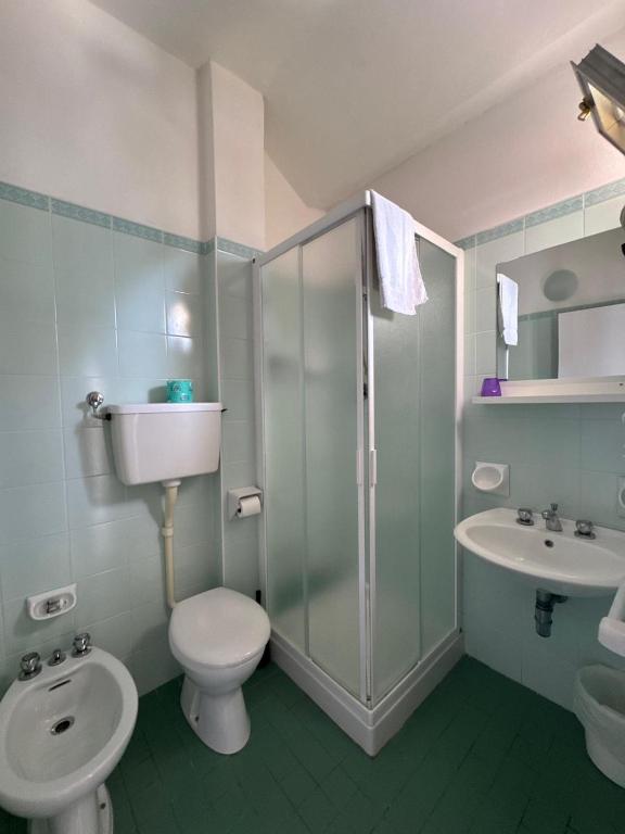 Koupelna v ubytování Hotel Anthos