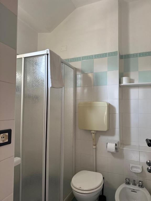 Koupelna v ubytování Hotel Anthos