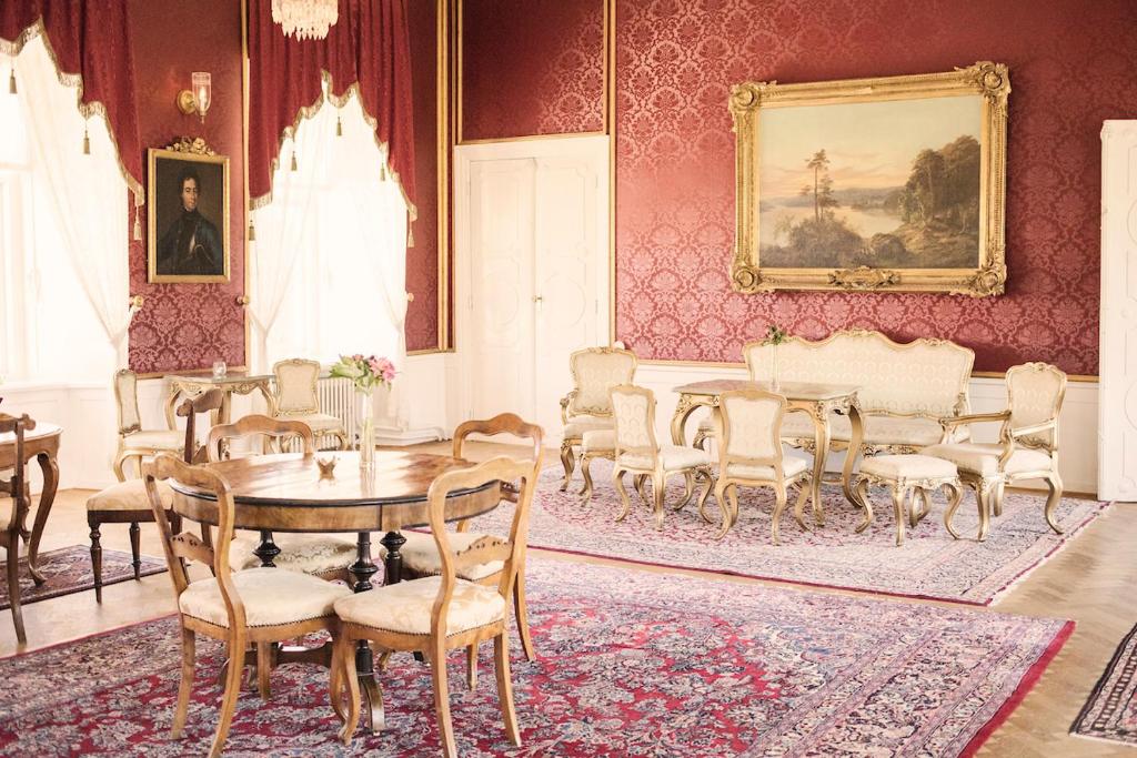 Area soggiorno di Bäckaskog Slott