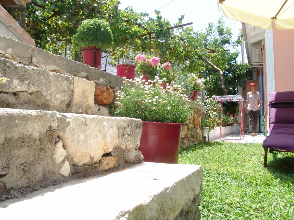 Zahrada ubytování Aiolos Rooms