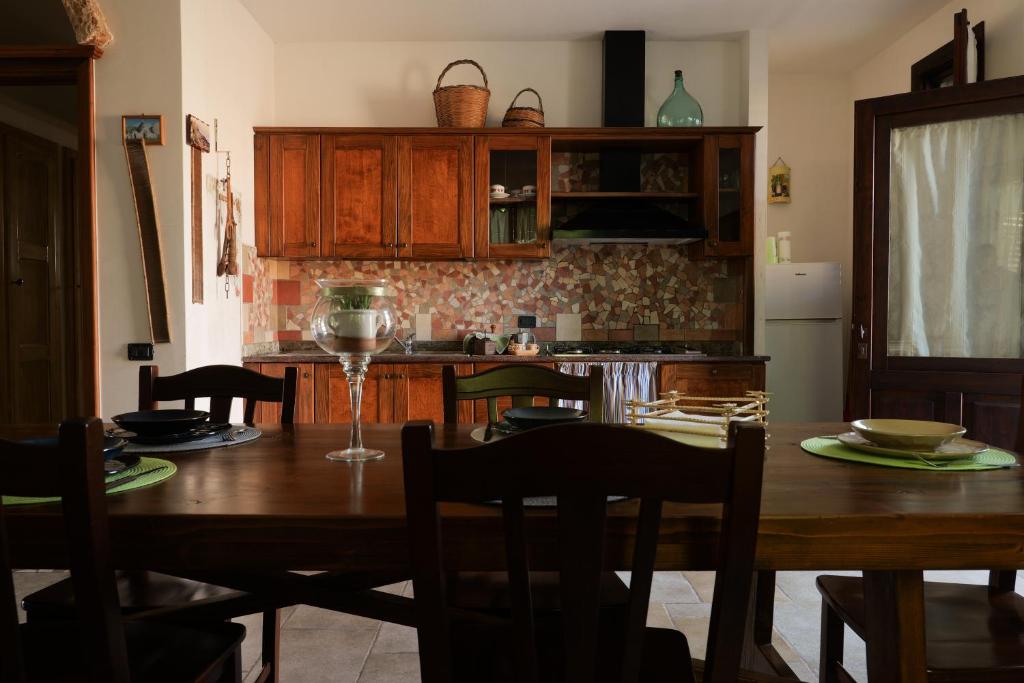 Kuchyň nebo kuchyňský kout v ubytování Palacca, trullo salentino