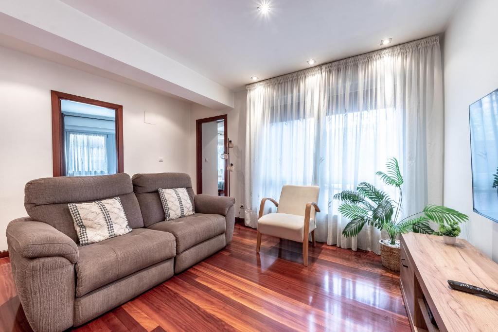 Гостиная зона в Luminoso, ascensor, tranquilo, centro de Bilbao
