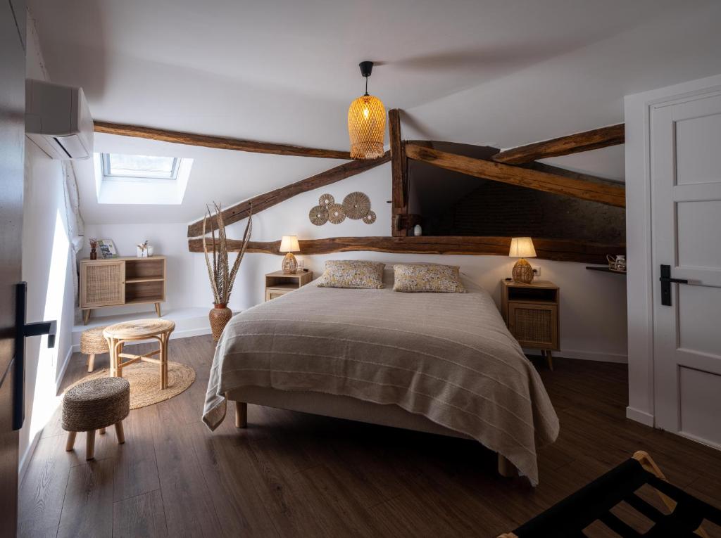 Domaine de Pourrouquet - Chambres d'hôtes de charme avec piscine et spa - Camera Doppia Con Bagno Privato