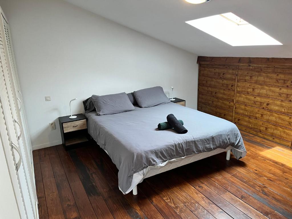 Postel nebo postele na pokoji v ubytování Maison avec vue sur le Viscos