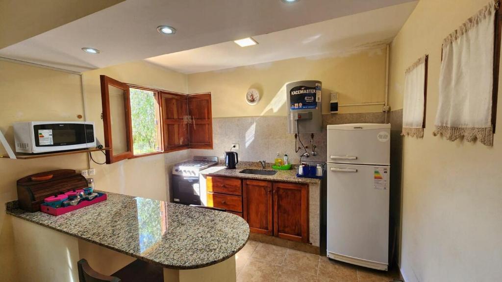 Køkken eller tekøkken på Amanecer en los colorados