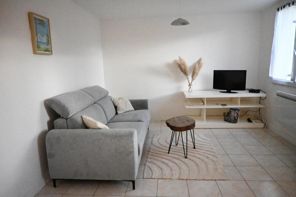 Posezení v ubytování Appartement, jolie vue montagne
