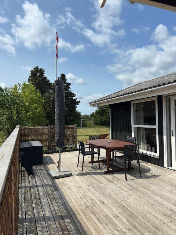 Balkón nebo terasa v ubytování NyHus, Dragsmur, Mols