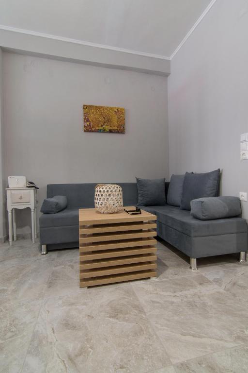 Posezení v ubytování Paxos In Square Studio Poseidon