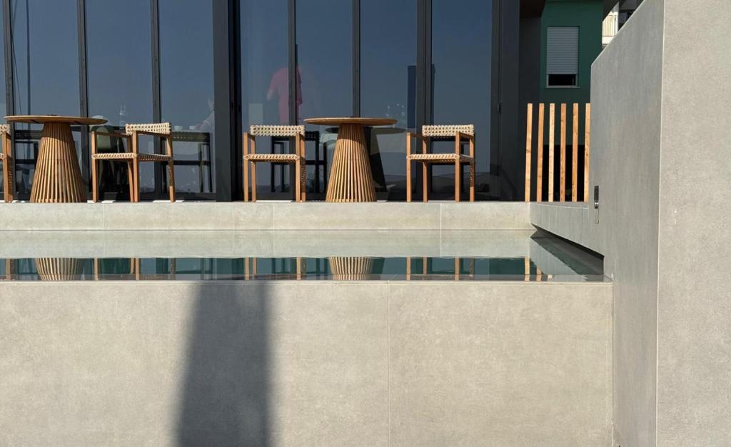 Balkón nebo terasa v ubytování Hotel Gradara
